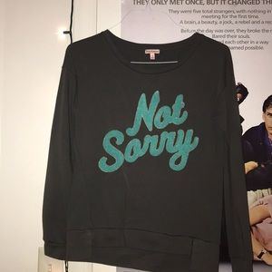 Juicy Couture Sorry Not Sorry Pullover